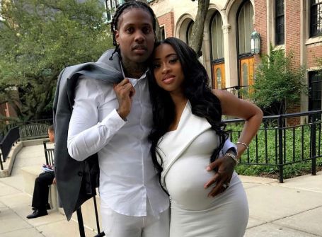 Lil Durk with his fiancee 